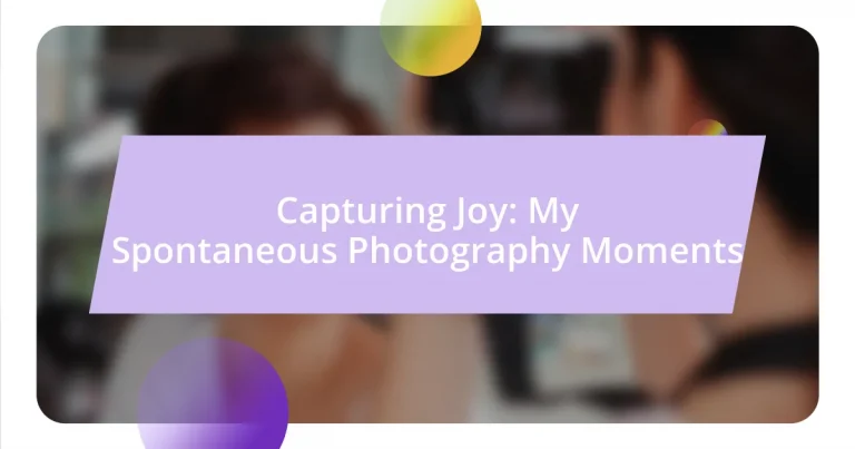 Capturing Joy: My Spontaneous Photography Moments